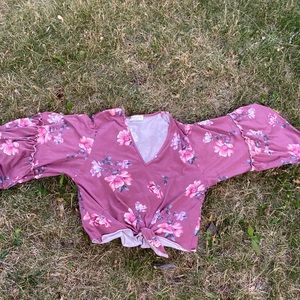 Lavender field flower shirt